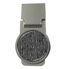 Gray Pattern Money Clips (round) 