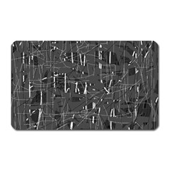 Gray Pattern Magnet (rectangular) by Valentinaart