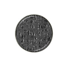 Gray Pattern Hat Clip Ball Marker (4 Pack)