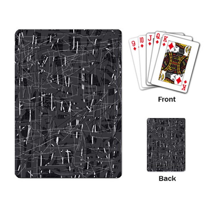 Gray pattern Playing Card