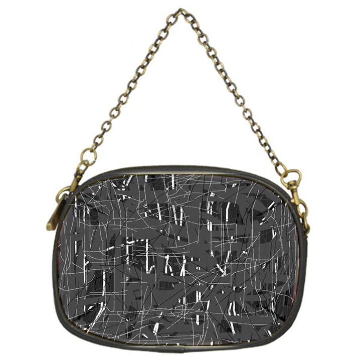 Gray pattern Chain Purses (One Side) 