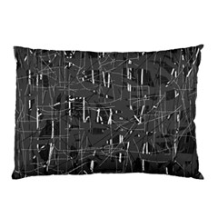 Gray Pattern Pillow Case by Valentinaart