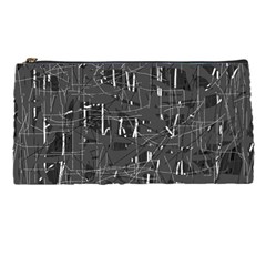 Gray Pattern Pencil Cases by Valentinaart