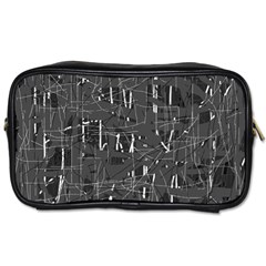 Gray Pattern Toiletries Bags 2-side