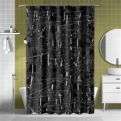 Gray Pattern Shower Curtain 48  X 72  (small) 