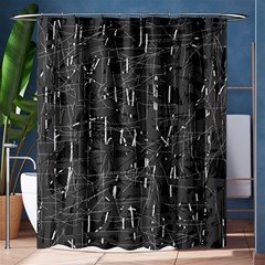 Gray Pattern Shower Curtain 60  X 72  (medium)  by Valentinaart