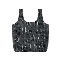 Gray Pattern Full Print Recycle Bags (s) 