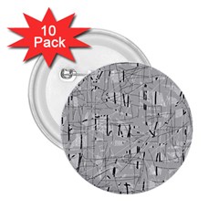 Gray Pattern 2 25  Buttons (10 Pack) 