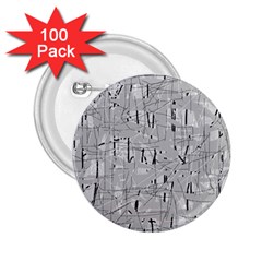 Gray Pattern 2 25  Buttons (100 Pack)  by Valentinaart