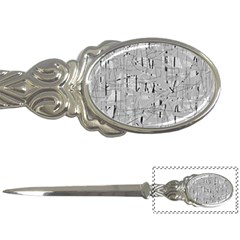 Gray Pattern Letter Openers by Valentinaart