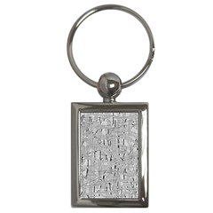 Gray Pattern Key Chains (rectangle)  by Valentinaart