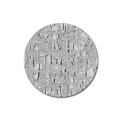 Gray Pattern Magnet 3  (round)