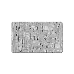 Gray Pattern Magnet (name Card) by Valentinaart