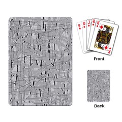 Gray Pattern Playing Card by Valentinaart