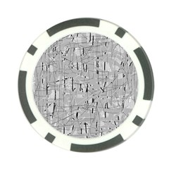 Gray Pattern Poker Chip Card Guards