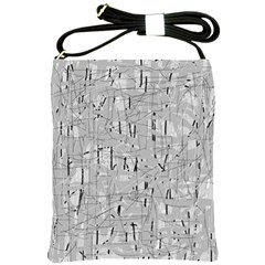 Gray Pattern Shoulder Sling Bags