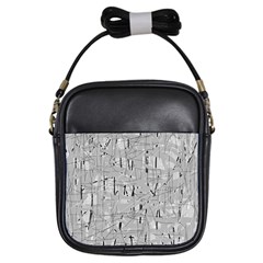 Gray Pattern Girls Sling Bags