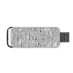 Gray Pattern Portable Usb Flash (one Side)