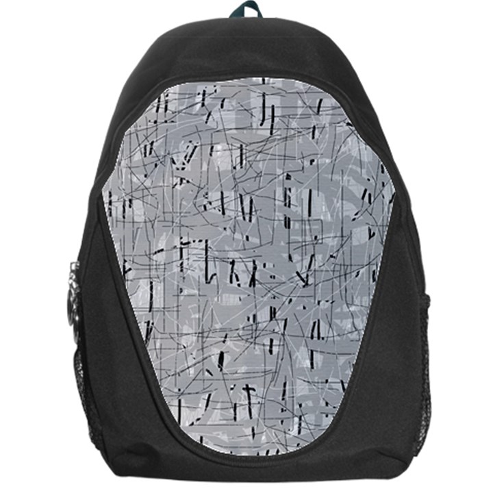 Gray pattern Backpack Bag