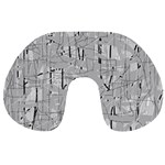 Gray pattern Travel Neck Pillows Front