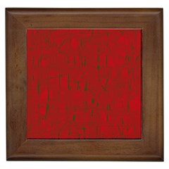 Red Pattern Framed Tiles