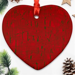 Red Pattern Ornament (heart) 