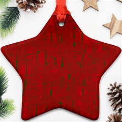 Red Pattern Ornament (star) 