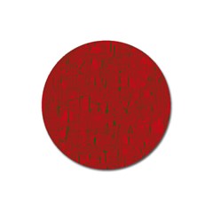 Red Pattern Magnet 3  (round)