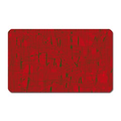 Red Pattern Magnet (rectangular)