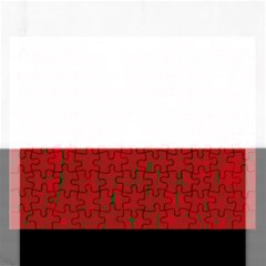 Red Pattern Rectangular Jigsaw Puzzl