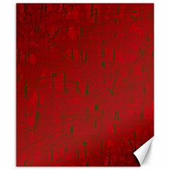 Red Pattern Canvas 8  X 10 