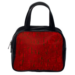 Red Pattern Classic Handbags (one Side)