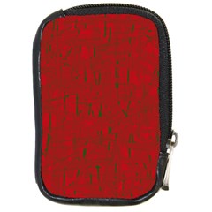 Red Pattern Compact Camera Cases