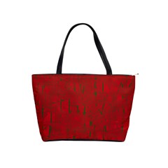 Red Pattern Shoulder Handbags