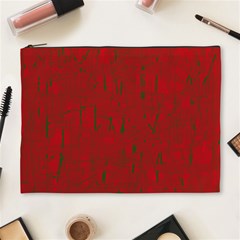 Red Pattern Cosmetic Bag (xl)