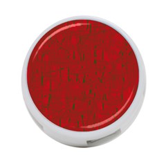 Red Pattern 4-port Usb Hub (two Sides)  by Valentinaart