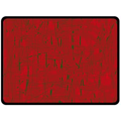 Red Pattern Fleece Blanket (large) 