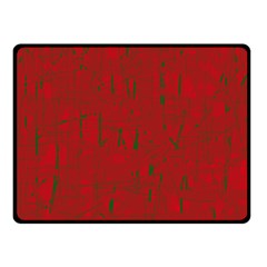 Red Pattern Fleece Blanket (small) by Valentinaart