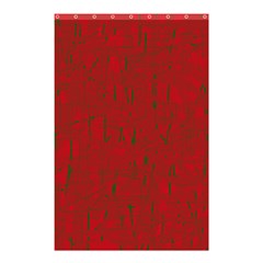 Red Pattern Shower Curtain 48  X 72  (small) 