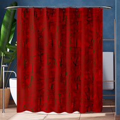 Red Pattern Shower Curtain 60  X 72  (medium) 