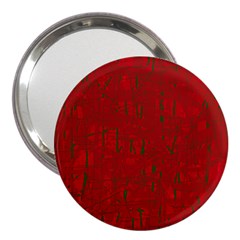 Red Pattern 3  Handbag Mirrors