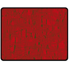 Red Pattern Double Sided Fleece Blanket (medium) 