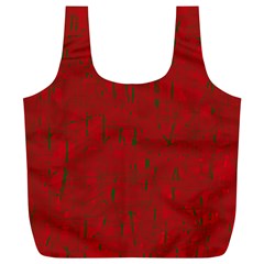 Red Pattern Full Print Recycle Bags (l) 