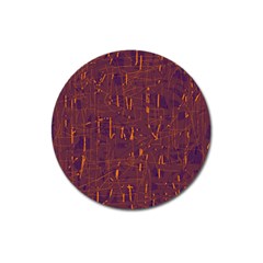 Purple Pattern Magnet 3  (round)