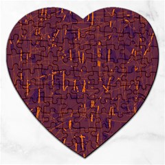 Purple Pattern Jigsaw Puzzle (heart)