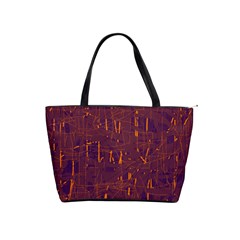 Purple Pattern Shoulder Handbags