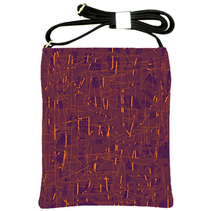 Purple pattern Shoulder Sling Bags