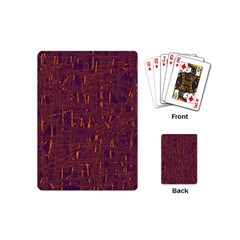 Purple Pattern Playing Cards (mini)  by Valentinaart