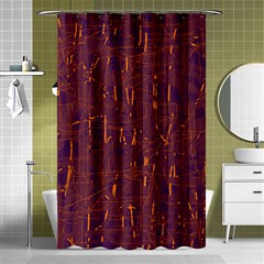 Purple Pattern Shower Curtain 48  X 72  (small) 