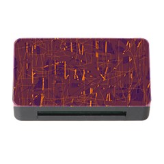 Purple Pattern Memory Card Reader With Cf